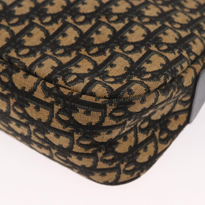 Christian Dior Vintage CD Trotter Handbag Canvas, NAVY, CANVAS, Handbag
