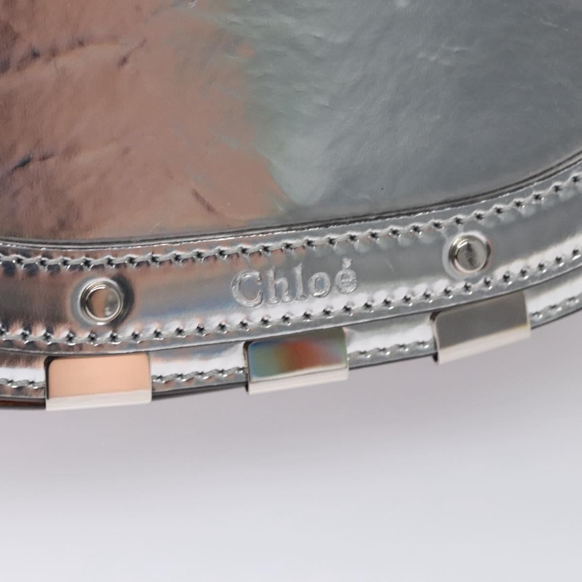 Chloe Nile Crossbody Bag Mirror Leather, BROWN, LEATHER, Crossbody bag