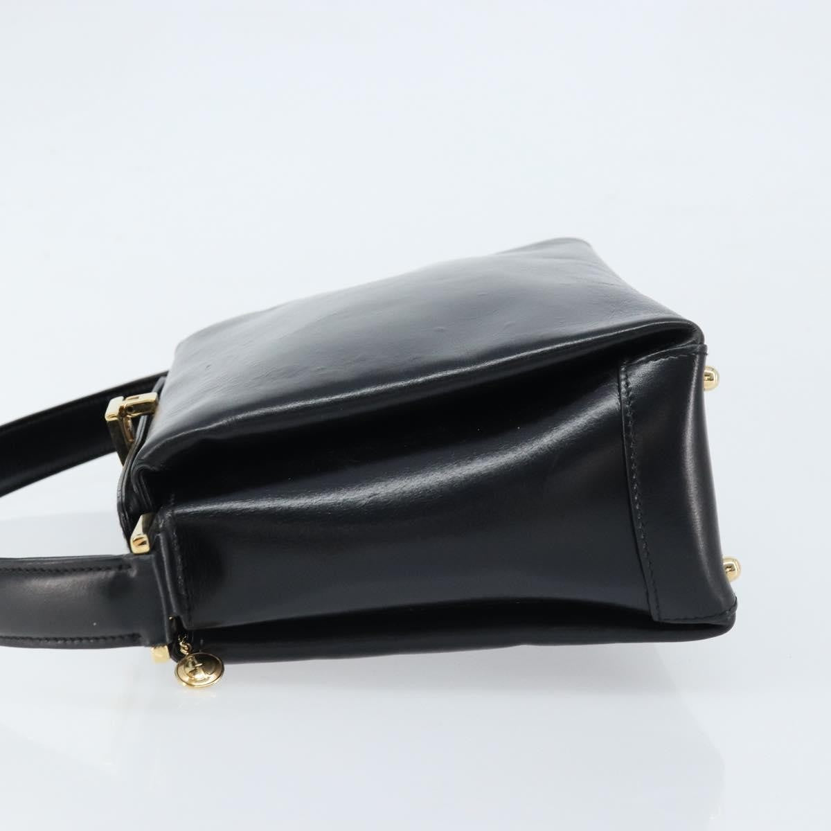 Gucci Vintage Convertible Box Crossbody Bag Leather, BLACK, LEATHER, Handbag