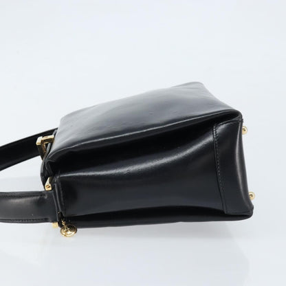 Gucci Vintage Convertible Box Crossbody Bag Leather, BLACK, LEATHER, Handbag