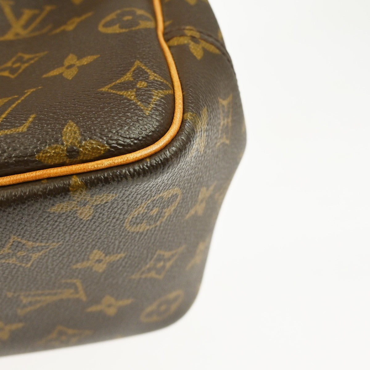 Louis Vuitton Deauville Handbag Monogram Canvas, BROWN, CANVAS, Handbag