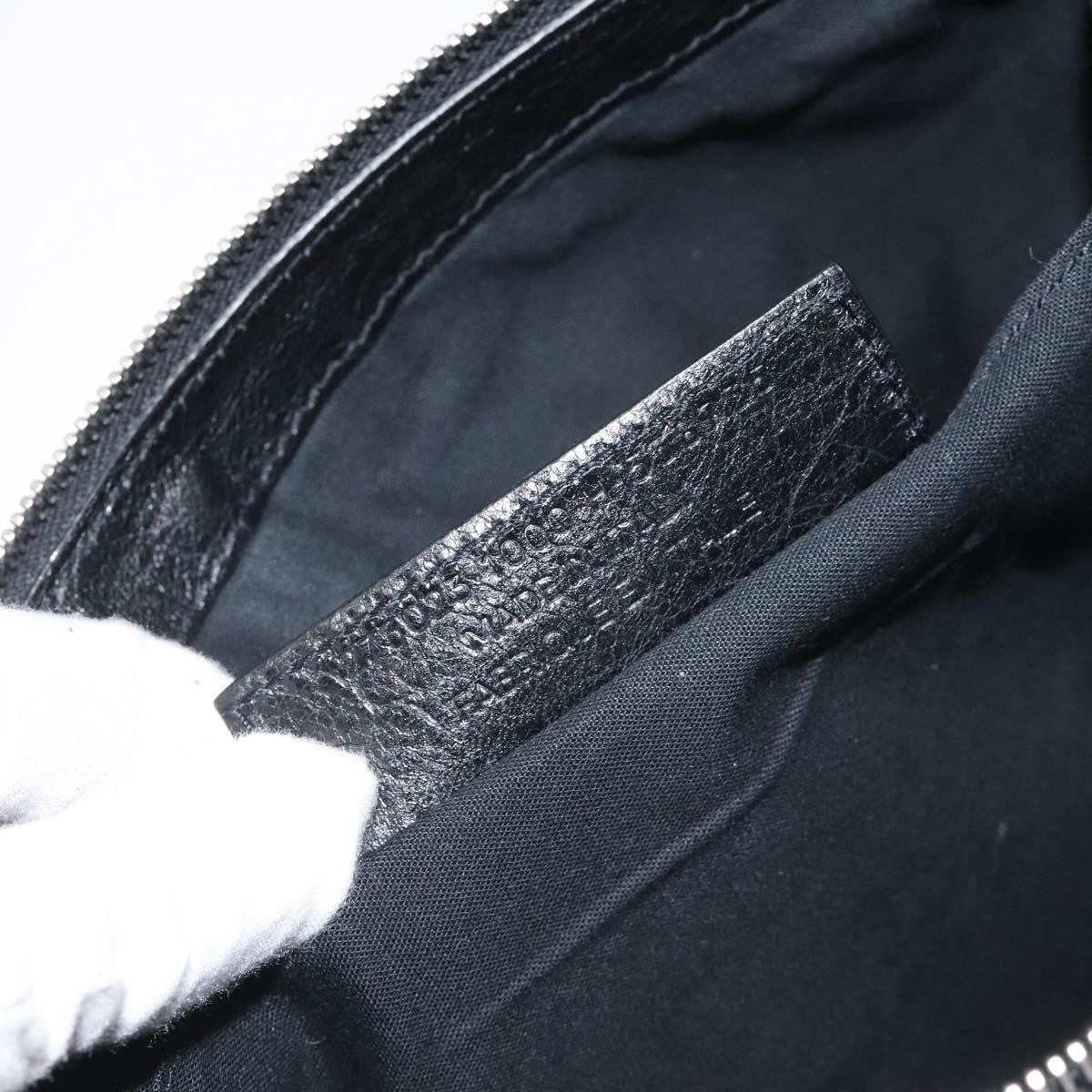 Balenciaga Classic City Clip Pouch Leather, BLACK, LEATHER, Clutche & pouche