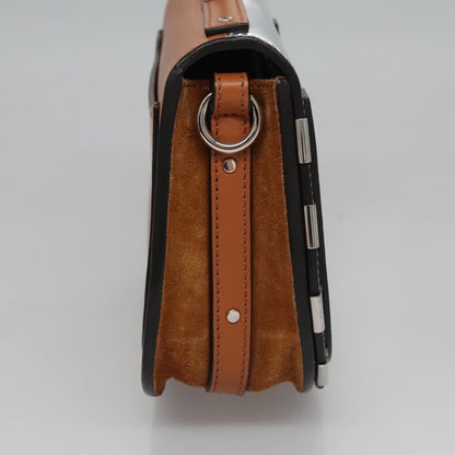 Chloe Nile Crossbody Bag Mirror Leather, BROWN, LEATHER, Crossbody bag