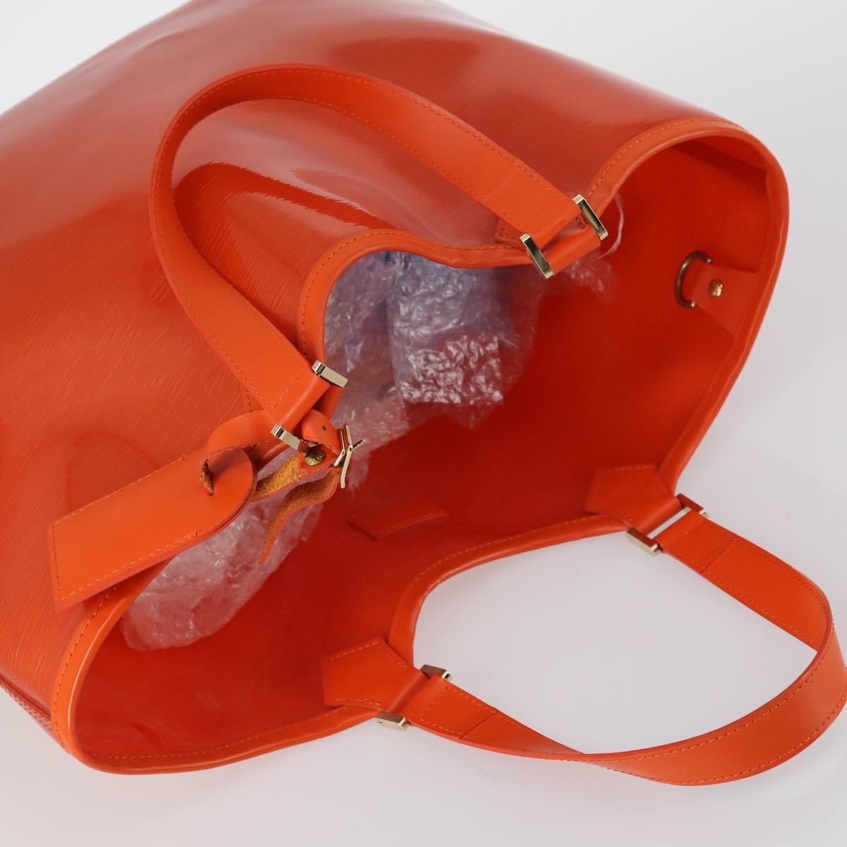 Louis Vuitton Plage Lagoon Bay Handbag Vinyl Epi Leather, ORANGE, LEATHER, Tote bag