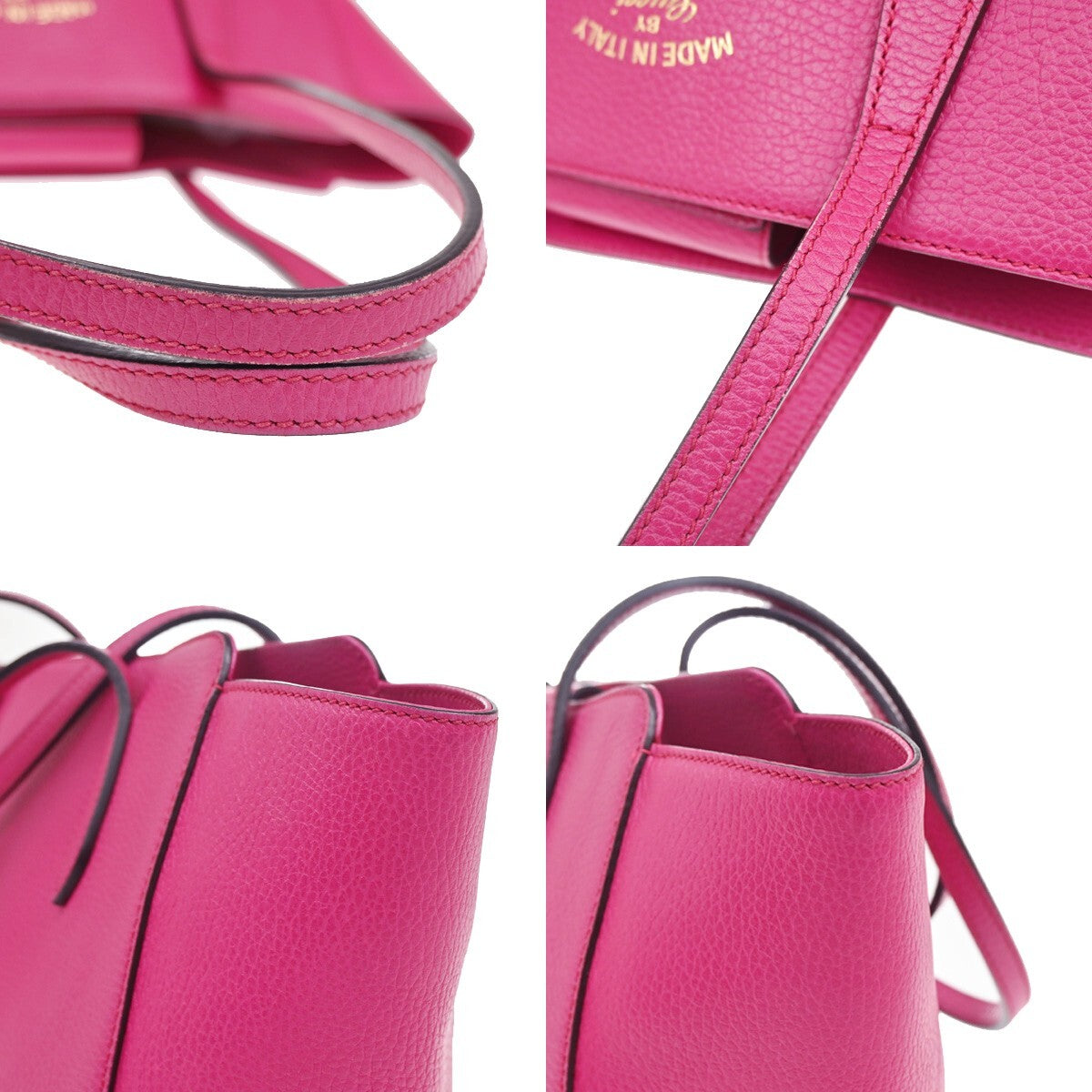 Gucci Swing Tote Leather, PINK, LEATHER, Tote bag