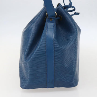 Louis Vuitton Petit Noe Handbag Epi Leather, BLUE, LEATHER, Shoulder bag
