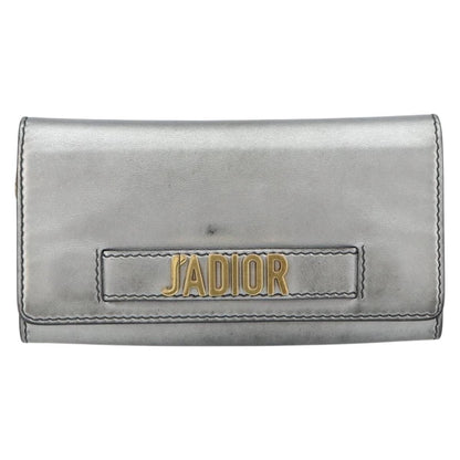 Christian Dior J'Adior Croisiere Chain Wallet Leather, SILVER, LEATHER, Clutche & pouche