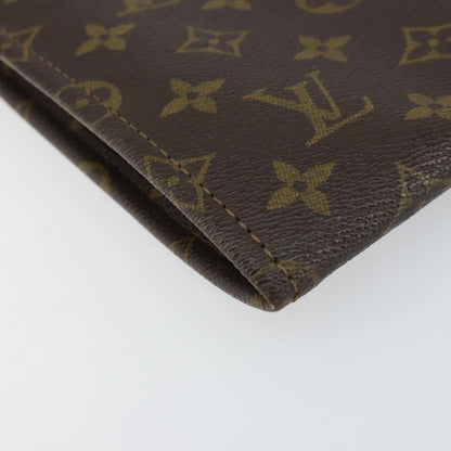 Louis Vuitton Poche Documents Monogram Canvas, BROWN, CANVAS, Clutche & pouche