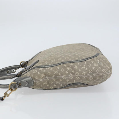 Louis Vuitton Angele Handbag Mini Lin, GRAY, CANVAS, Handbag