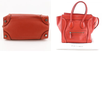 Celine Luggage Bag Grainy Leather, RED, LEATHER, Bag
