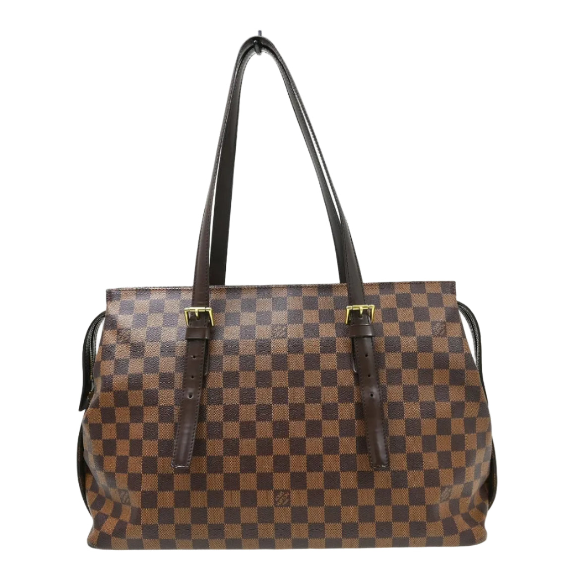 Louis Vuitton Chelsea Handbag Damier, Brown, Canvas, Shoulder Bag