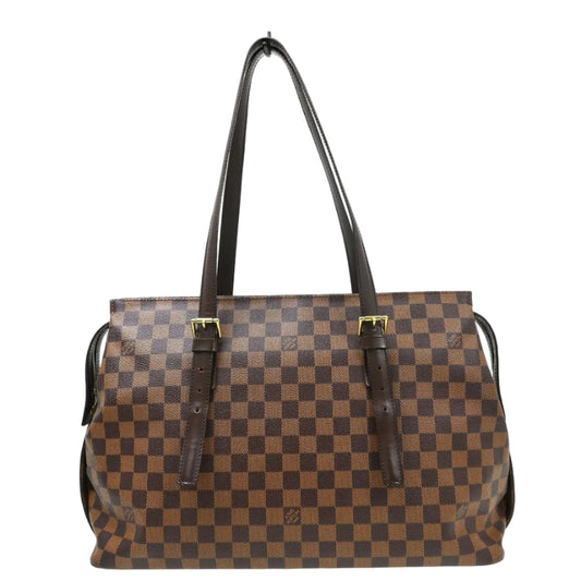 Louis Vuitton Chelsea Handbag Damier, Brown, Canvas, Shoulder Bag
