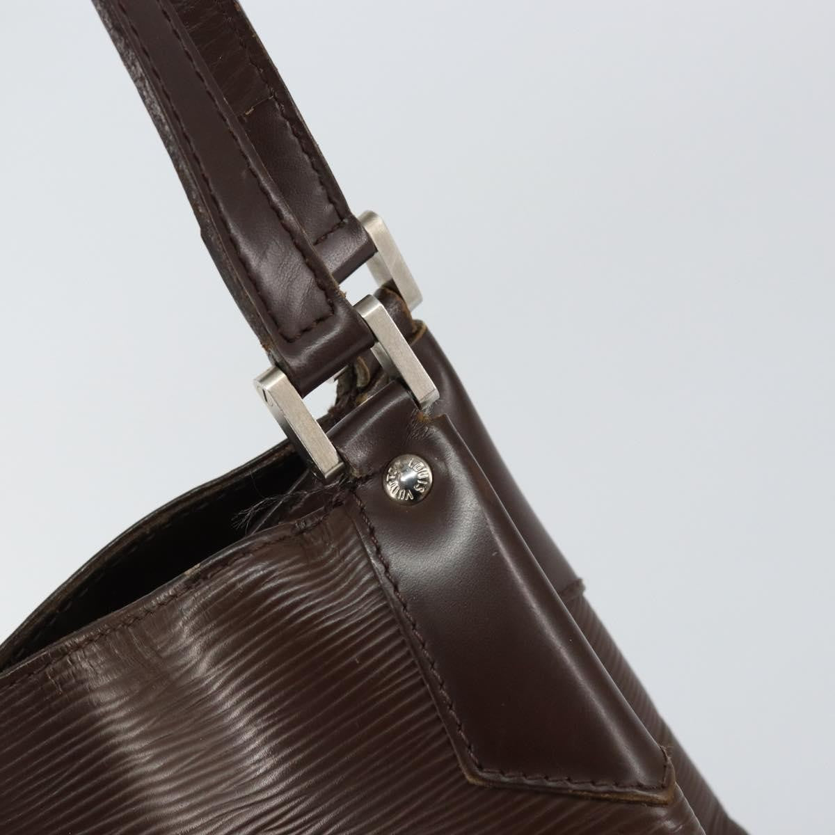Louis Vuitton Mandara Handbag Epi Leather, BROWN, LEATHER, Shoulder bag