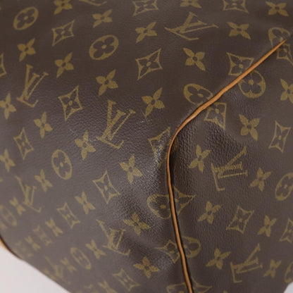 Louis Vuitton Keepall Bag Monogram Canvas, BROWN, CANVAS, Travel bag