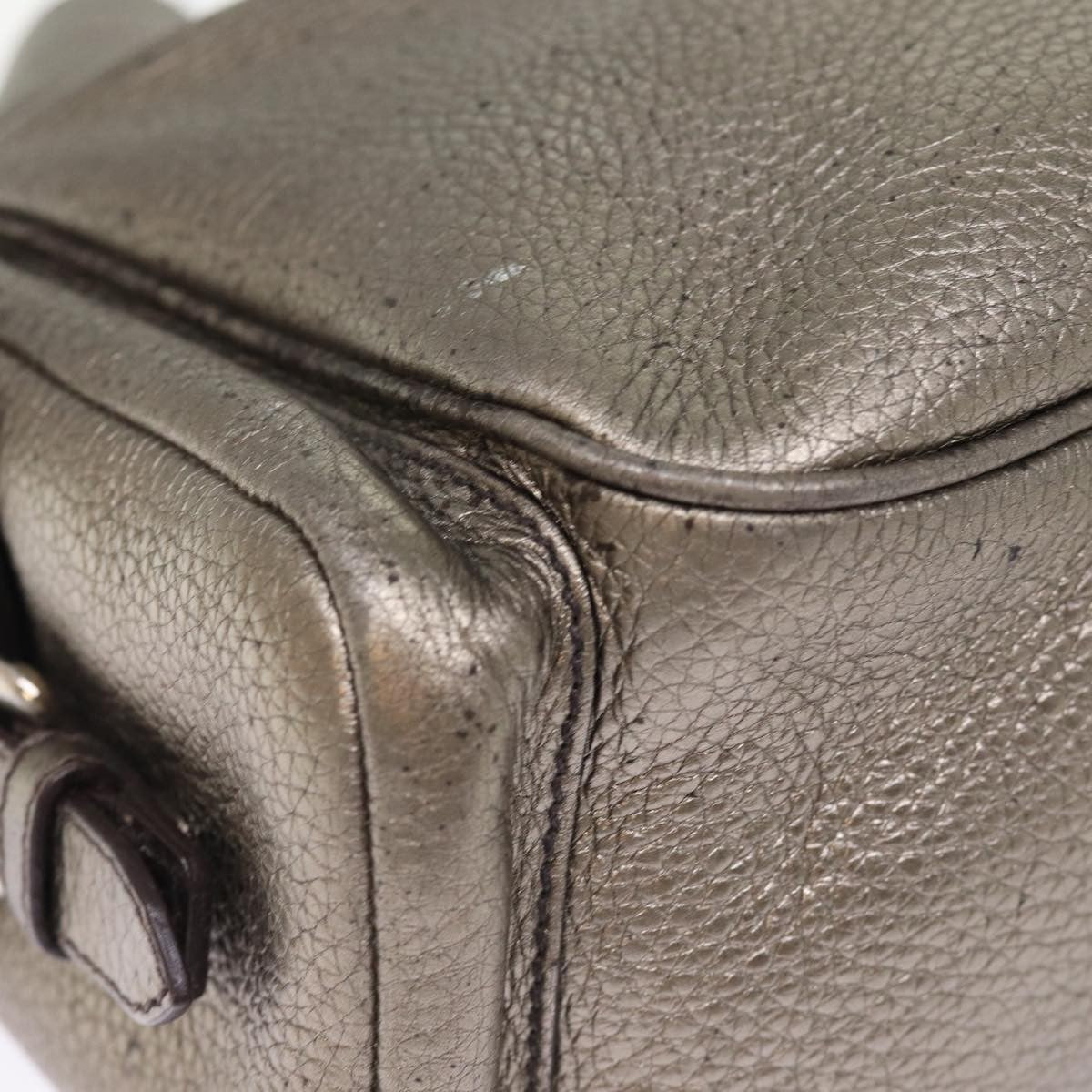 Prada Belted Hobo Vitello Daino, SILVER, LEATHER, Shoulder bag