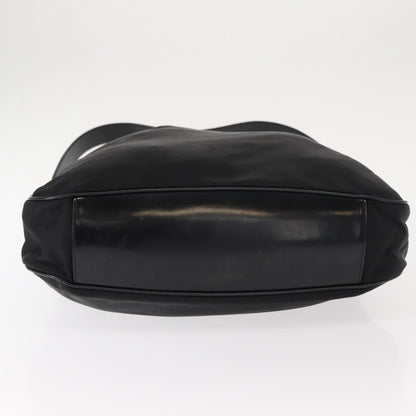 Gucci Vintage Bamboo Handle Bag Nylon, Black, Nylon, Handbag