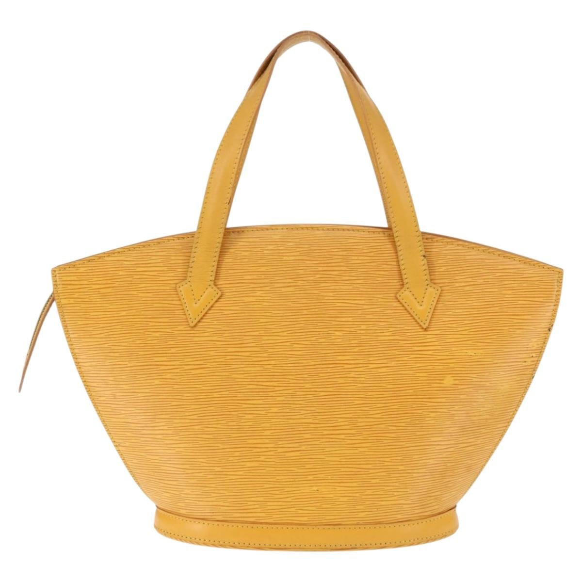 Louis Vuitton Saint Jacques Handbag Epi Leather, YELLOW, LEATHER, Handbag