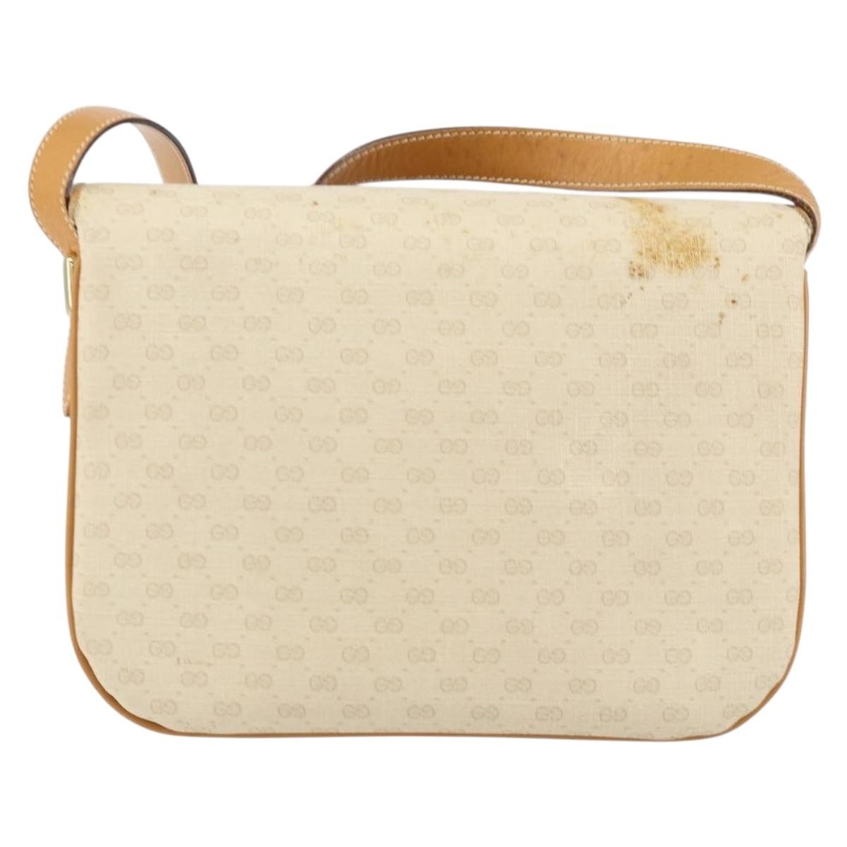 Gucci Micro GG supreme shoulder bag GG canvas, ECRU, PVC, Shoulder bag