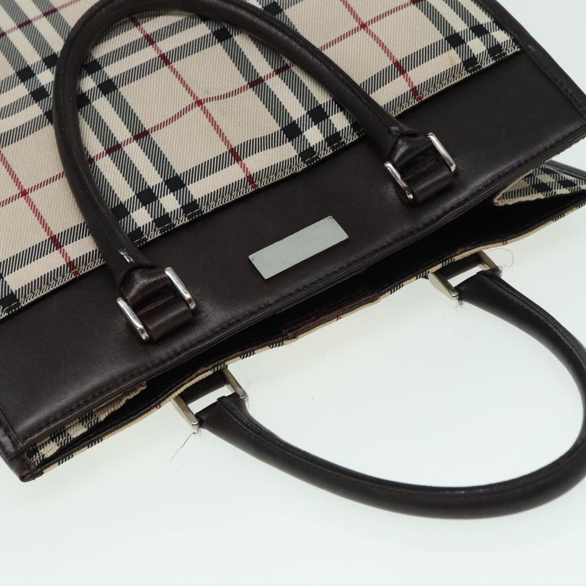 Burberry Nova Check Tote canvas check pattern, BEIGE, CANVAS, Tote bag