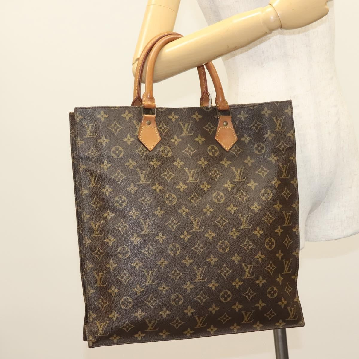 Louis Vuitton Sac Plat Bag Monogram Canvas, BROWN, CANVAS, Handbag