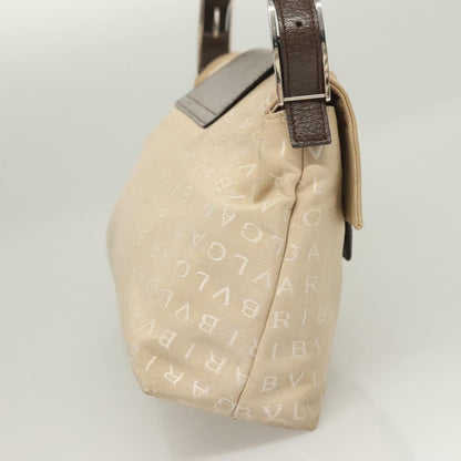 Bvlgari B.Zero1 Logomania Bag Canvas with Leather, BEIGE, CANVAS, Shoulder bag