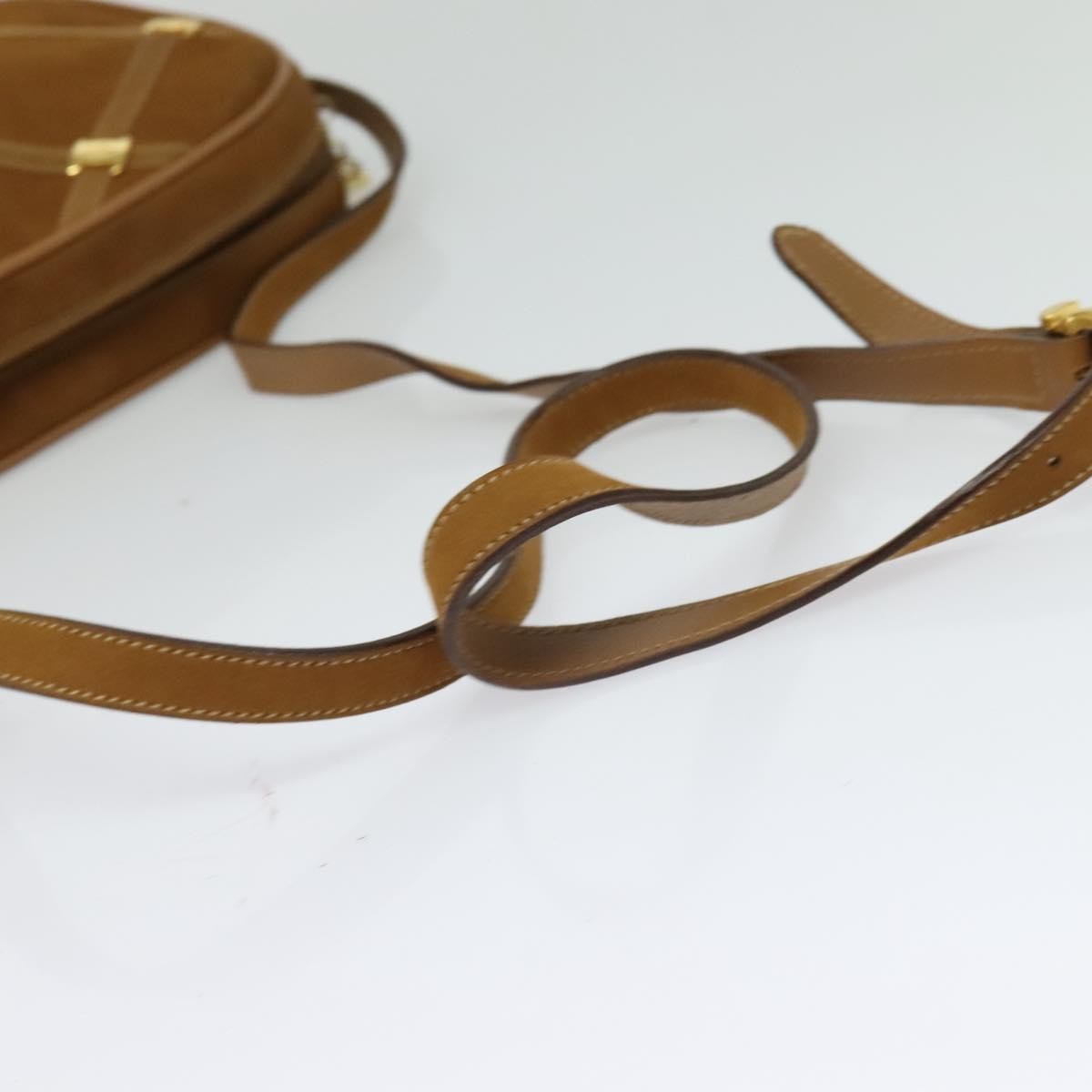 Salvatore Ferragamo Vala Shoulder Bag Suede, BROWN, SUEDE, Shoulder bag
