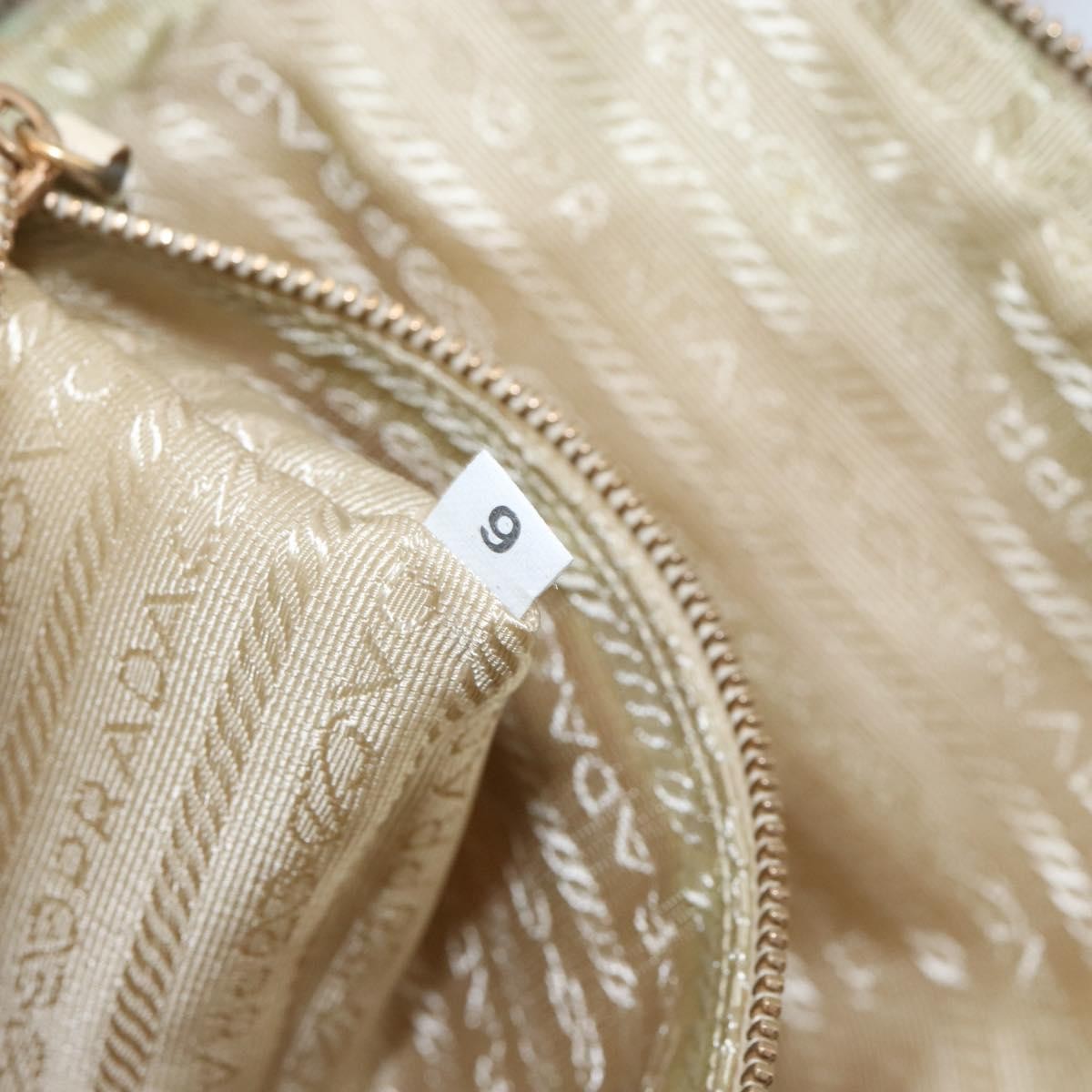 Prada Vintage Handbag Tessuto, Beige, Nylon, Handbag