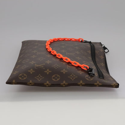 Louis Vuitton Solar Ray A4 Pouch Monogram Canvas, BROWN, CANVAS, Clutche & pouche