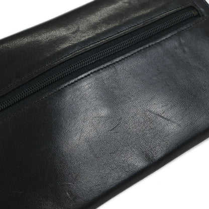 Chanel Vintage CC Flap Wallet Leather, BLACK, LEATHER, Wallets