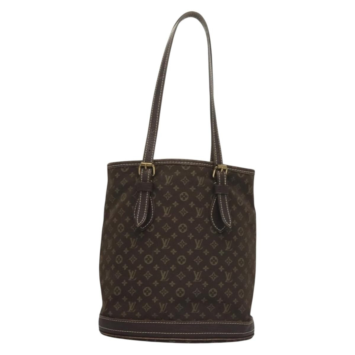Louis Vuitton Bucket Bag Canvas, BROWN, CANVAS, Handbag