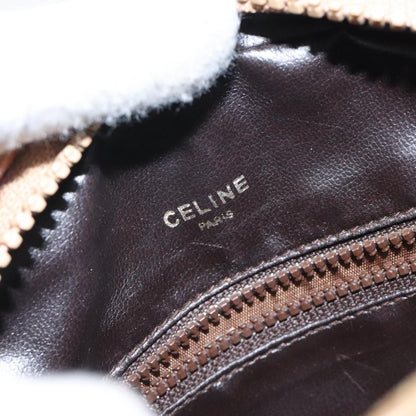 Celine Vintage Macadam Shoulder Bag Macadam Canva  Vinyl, BEIGE, PVC, Shoulder bag