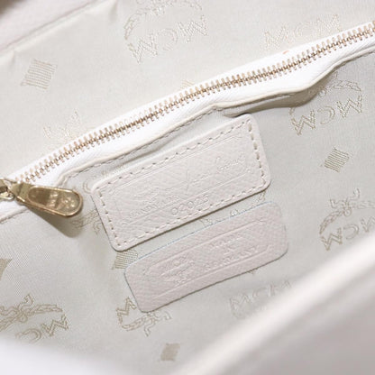 MCM Vintage Shoulder Bag Leather, WHITE, LEATHER, Shoulder bag