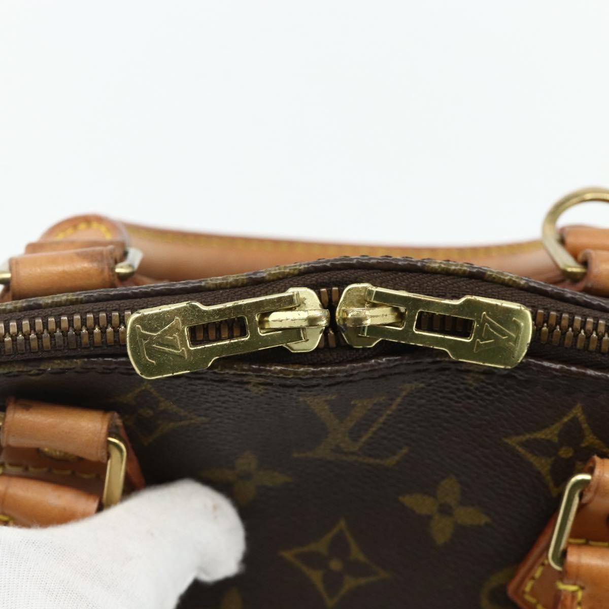 Louis Vuitton Alma Handbag Monogram Canvas, Brown, Canvas, Handbag
