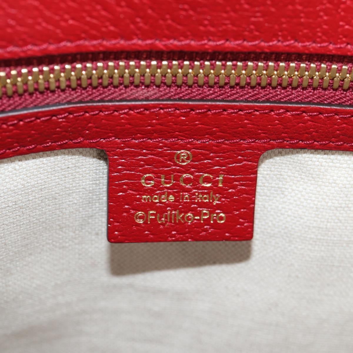 Gucci Doraemon Tote Printed Mini GG Coated Canvas, BROWN, CANVAS, Tote bag