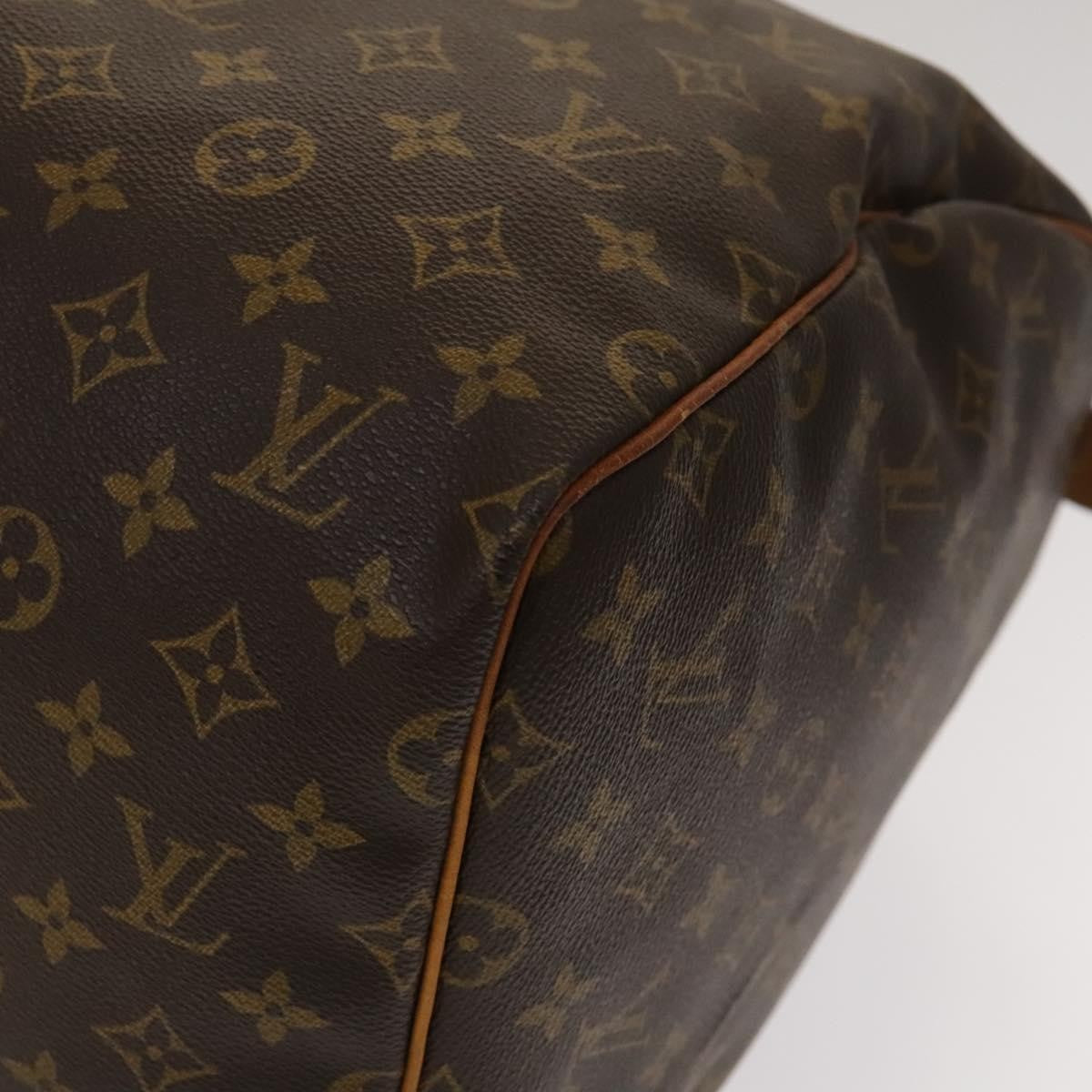 Louis Vuitton Keepall Bag Monogram Canvas, BROWN, CANVAS, Travel bag