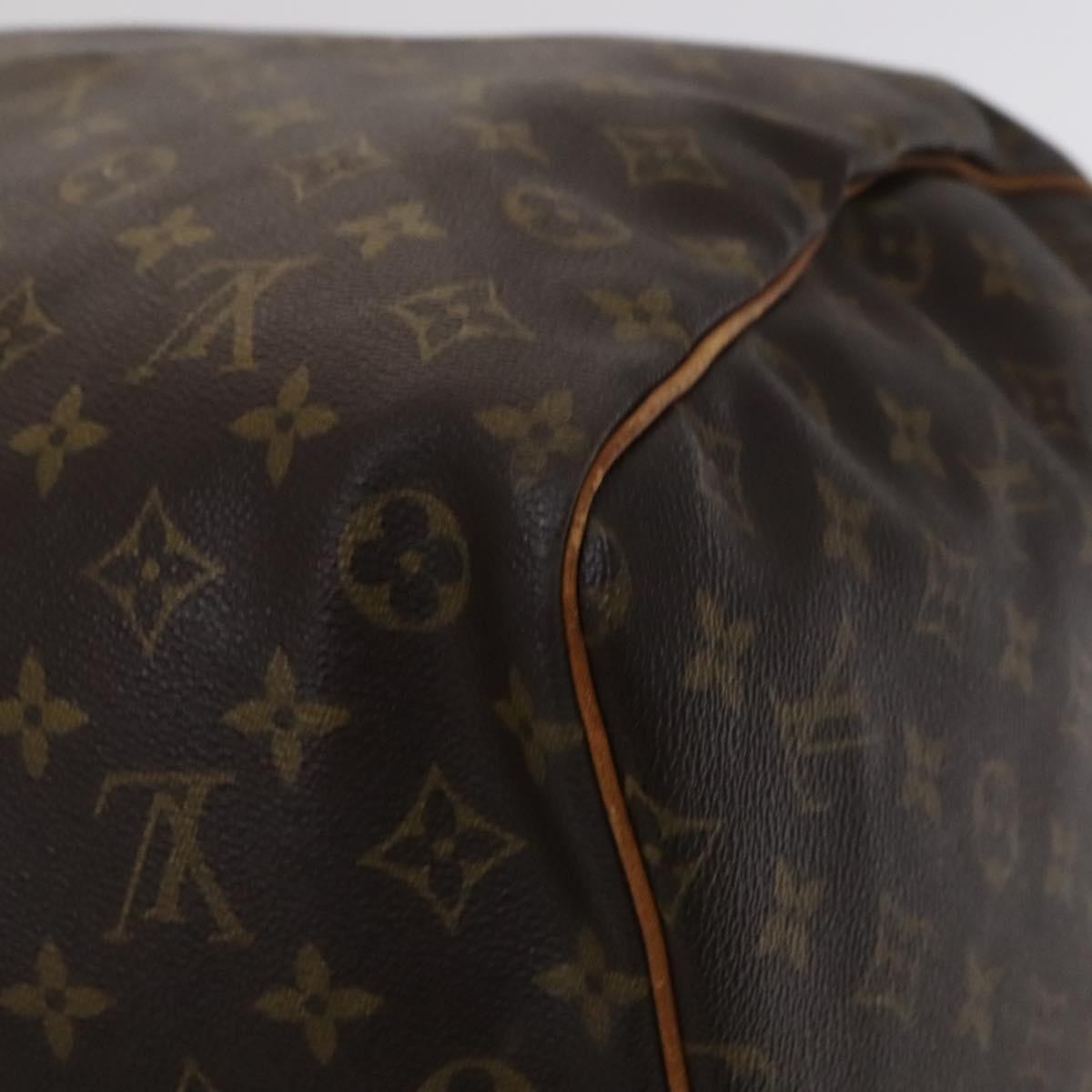 Louis Vuitton Keepall Bag Monogram Canvas, BROWN, CANVAS, Travel bag