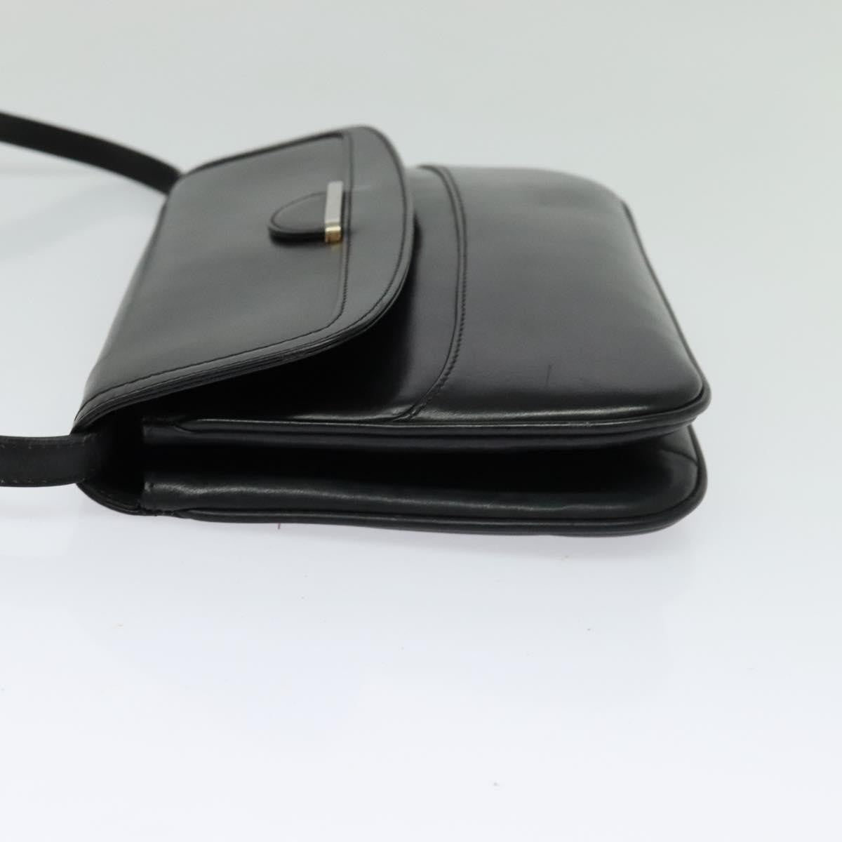 Bally Vintage Shoulder Bag Leather, Black, Leather, Shoulder Bag
