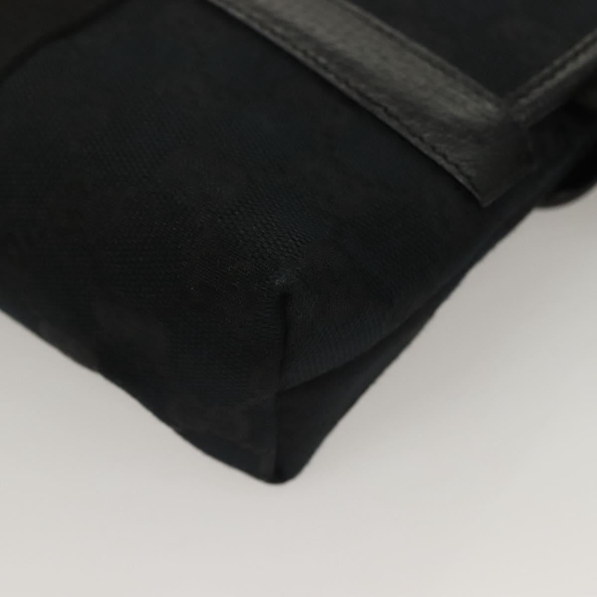 Gucci Buckle Belt Bag GG Canvas, Black, Canvas, Belt