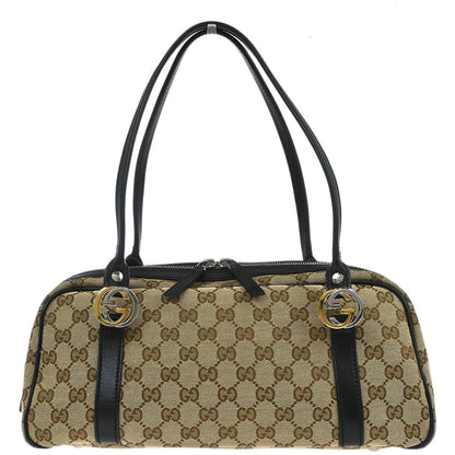 Gucci Twins Boston Bag GG Canvas, BEIGE, CANVAS, Handbag