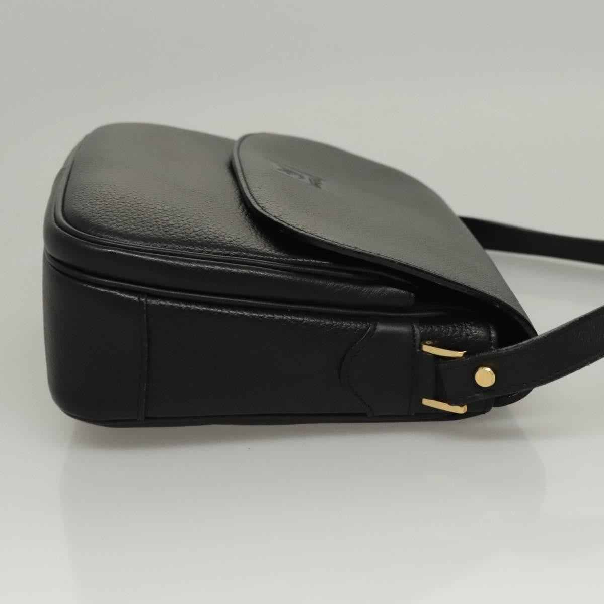 Burberry Vintage Shoulder Bag Leather, BLACK, LEATHER, Shoulder bag