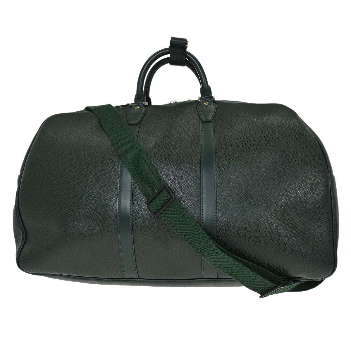 Louis Vuitton Kendall Handbag Taiga Leather, Green, Leather, Travel Bag