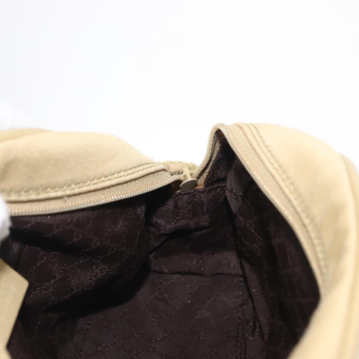 Gucci Vintage Shoulder Bag Canvas, BEIGE, CANVAS, Shoulder bag