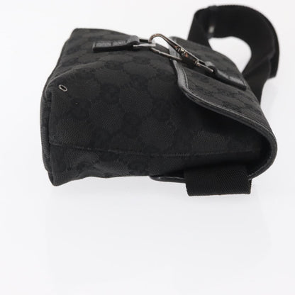 Gucci Vintage Jackie Waist Bag GG Canvas, BLACK, CANVAS, Shoulder bag