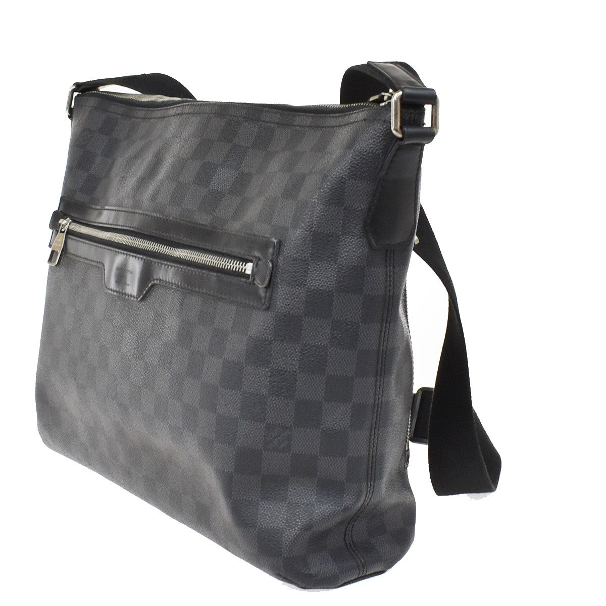 Louis Vuitton Mick Messenger Bag Damier Graphite, BLACK, LEATHER, Crossbody bag