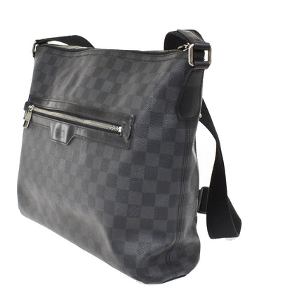 Louis Vuitton Mick Messenger Bag Damier Graphite, BLACK, LEATHER, Crossbody bag