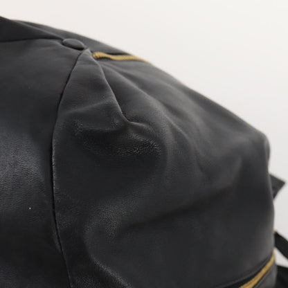 Versace Vintage Shoulder Bag Leather, BLACK, LEATHER, Shoulder bag