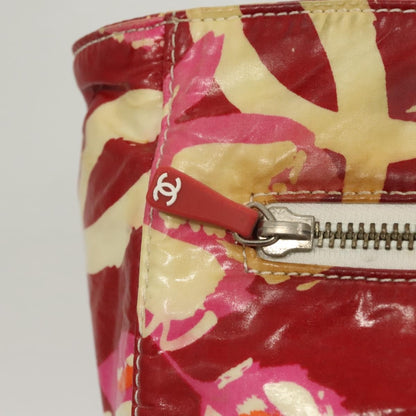 Chanel Vintage Floral Tote Patent leather, RED, PATENT_LEATHER, Tote bag