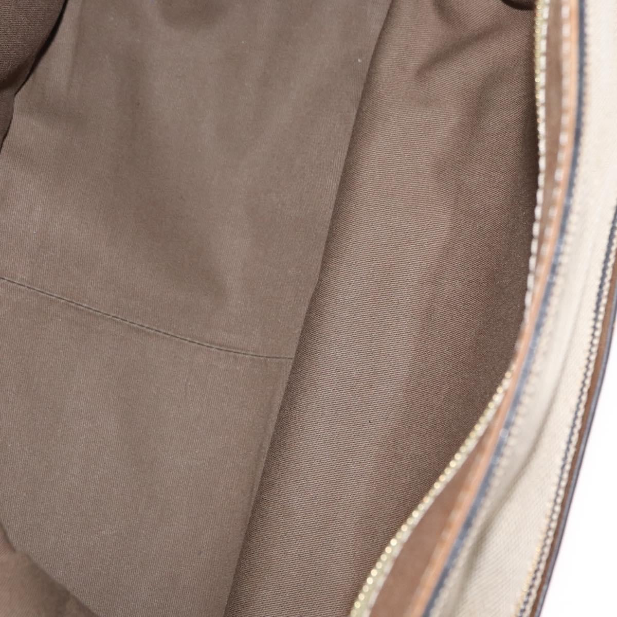 Chloe Harley Handbag Canvas with Leather, BEIGE, CANVAS, Handbag