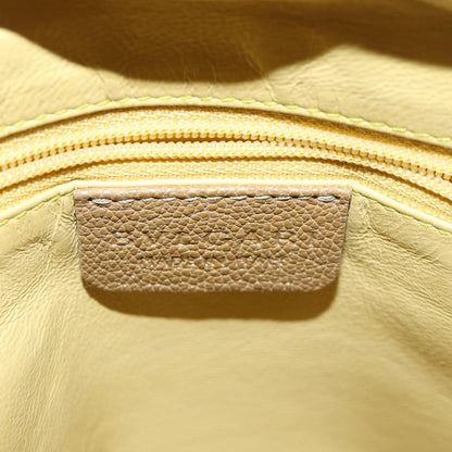 Bvlgari Doppio Handbag Leather, BROWN, LEATHER, Handbag