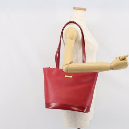 Burberry Vintage tote bag Leather, RED, LEATHER, Tote bag